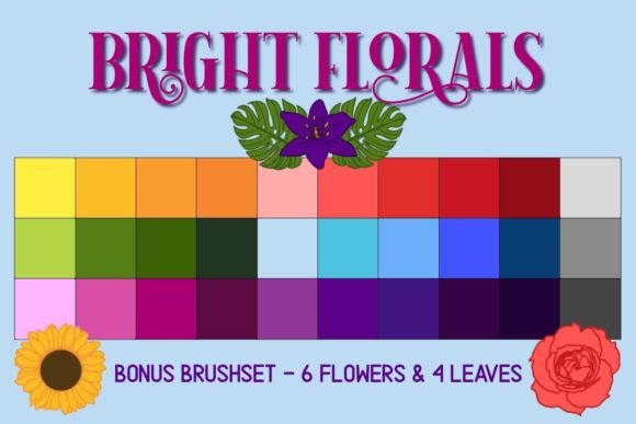 Bright Florals Procreate Swatches: A Practical Review for Digital Artists