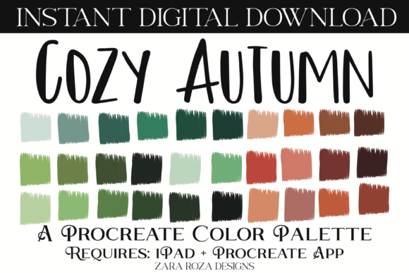 Cozy Autumn Procreate Color Palette