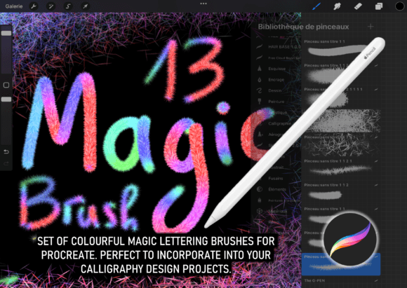 Evaluating Magic Brushes BERMED for Procreate Calligraphy
