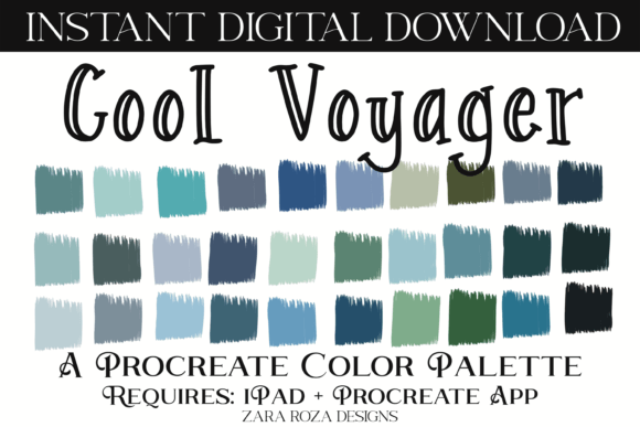 Evaluating the Cool Voyager Procreate Color Palette for Digital Illustrators