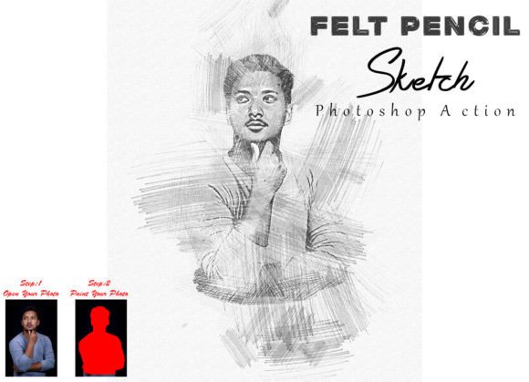 Evaluating the Felt Pencil Sketch Photoshop Action for Digital Artistry