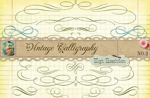 Evaluating Vintage Calligraphy Clipart Brushes V2 for Digital and Print Design Workflows