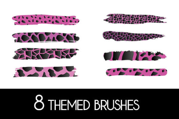 Exploring the Creative Potential of 8 Giraffe Pink Themed Brushes Patterns