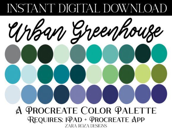 Mastering Mood and Aesthetic: The Strategic Value of the Urban Greenhouse Procreate Color Palette