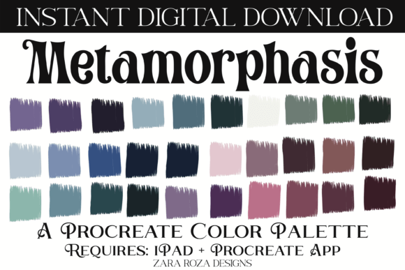 Metamorphasis Procreate Color Palette: A Versatile Tool for Digital Illustrators and Planners