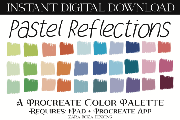 Pastel Reflections Procreate Palette Guide