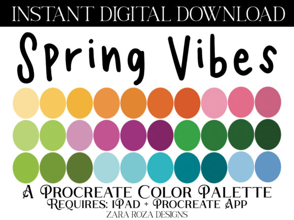 Unlocking Creative Potential with the Spring Vibes Procreate Color Palette