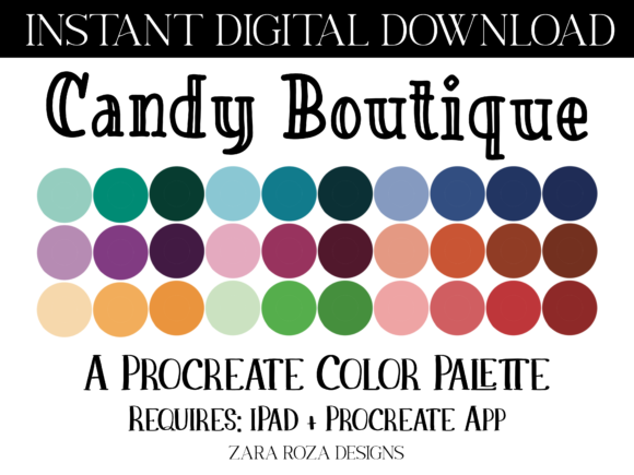 Unlocking Sweet Aesthetics: The Power of the Candy Boutique Retro Procreate Palette