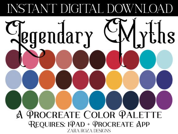 Unlocking the Legendary Myths Procreate Color Palette for Digital Artists