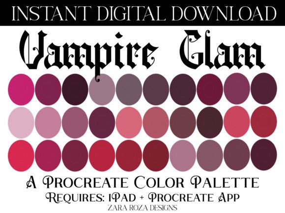 Vampire Glam Procreate Color Palette: A Practical Guide for Digital Artists