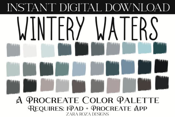 Wintery Waters Procreate Color Palette: A Comprehensive Review for Digital Artists